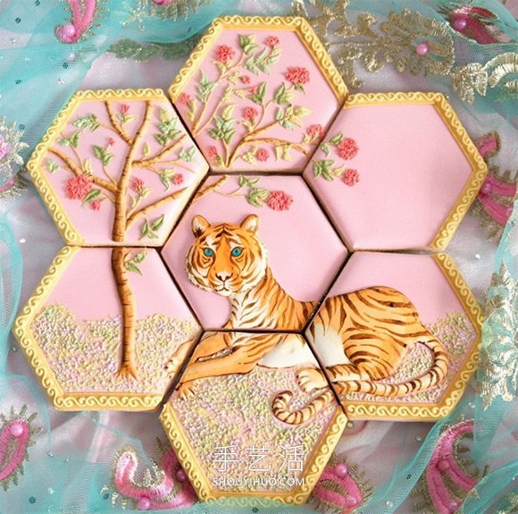 宛如復(fù)古花磚！甜點(diǎn)藝術(shù)家KUNIKA制作的糖霜餅干 -  rpnrmr.com