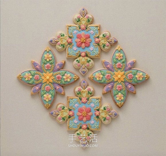 宛如復(fù)古花磚！甜點(diǎn)藝術(shù)家KUNIKA制作的糖霜餅干 -  rpnrmr.com