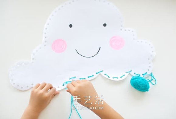 幼兒手工制作可愛(ài)紙?jiān)贫湔眍^的做法教程 -  rpnrmr.com
