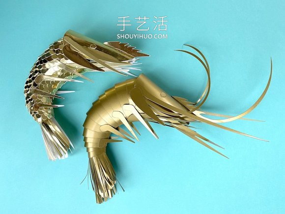 藝術(shù)家分享免費(fèi)模板，幫助大家制作紙蝦模型 -  rpnrmr.com