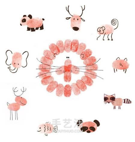 指紋畫作品圖片大全兒童簡(jiǎn)單 -  rpnrmr.com