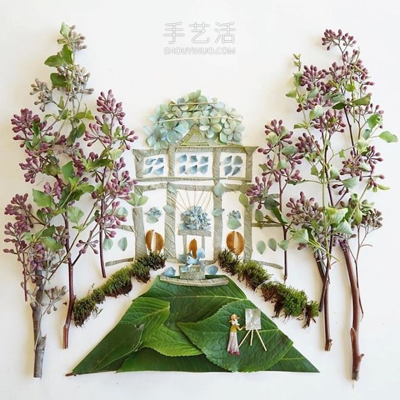 藝術(shù)家將美麗的植物DIY成空靈的自然拼畫 -  rpnrmr.com