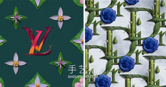 時(shí)尚品牌logo掉進(jìn)花花世界！井上羅來(lái)的花瓣DIY -  rpnrmr.com