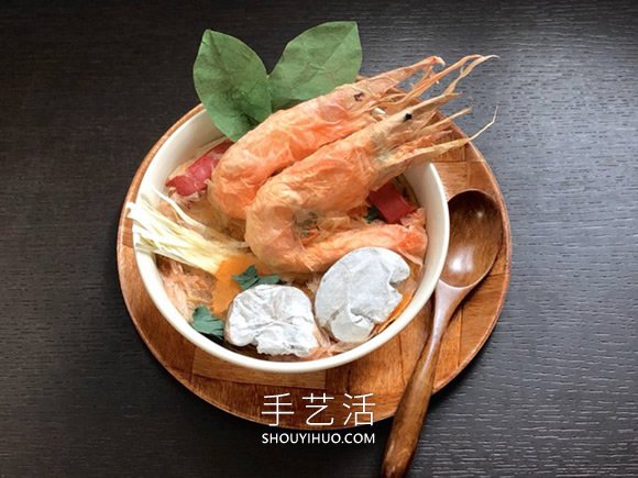 質(zhì)樸幸福味道！74歲大坂爺爺?shù)牧Ⅲw和紙食物模型 -  rpnrmr.com