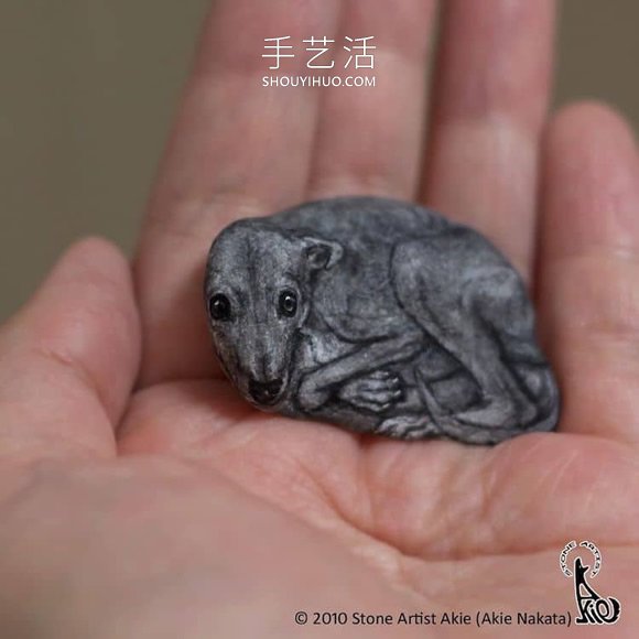 將普通的石頭DIY成可愛手掌大小的動物 -  rpnrmr.com