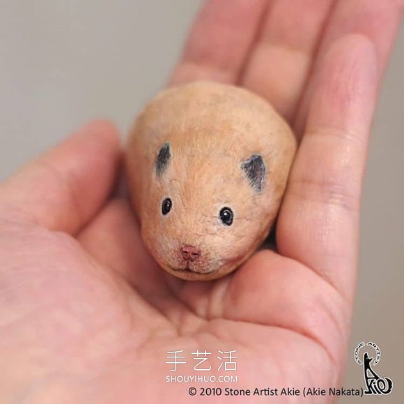 將普通的石頭DIY成可愛手掌大小的動物 -  rpnrmr.com
