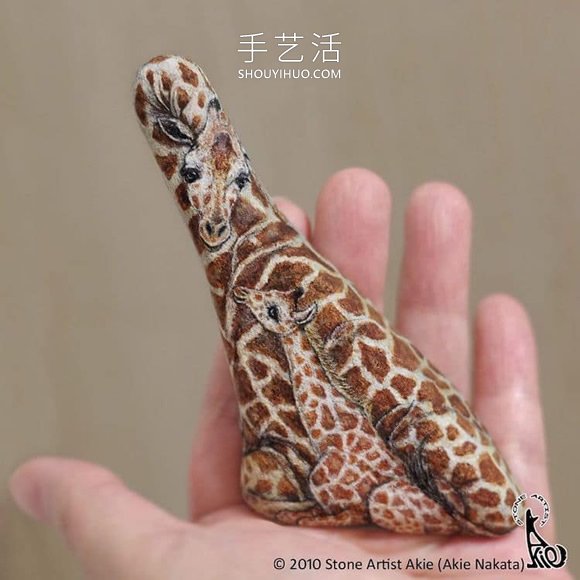 將普通的石頭DIY成可愛手掌大小的動物 -  rpnrmr.com