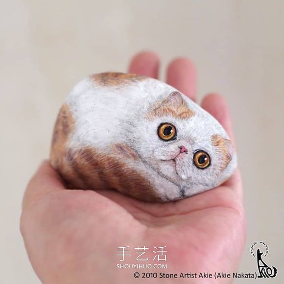 將普通的石頭DIY成可愛手掌大小的動物 -  rpnrmr.com