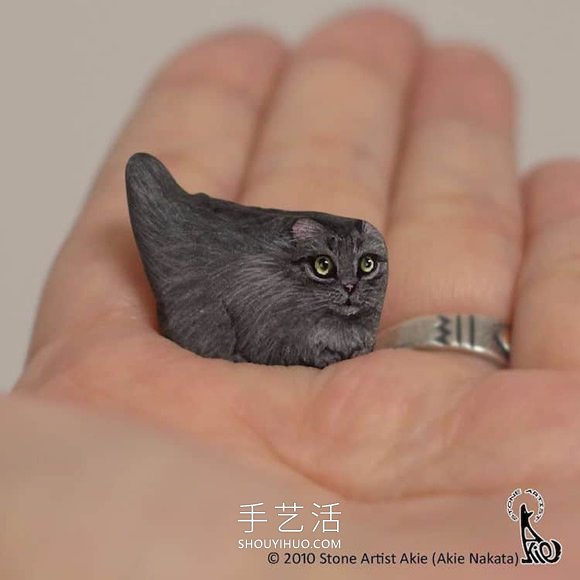 將普通的石頭DIY成可愛手掌大小的動物 -  rpnrmr.com
