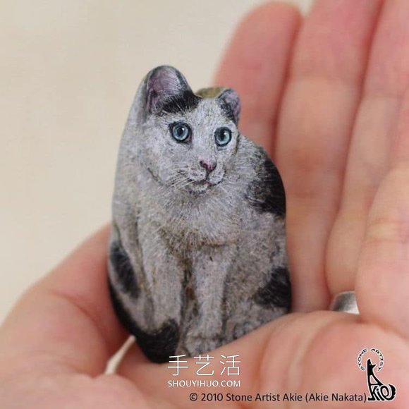 將普通的石頭DIY成可愛手掌大小的動物 -  rpnrmr.com