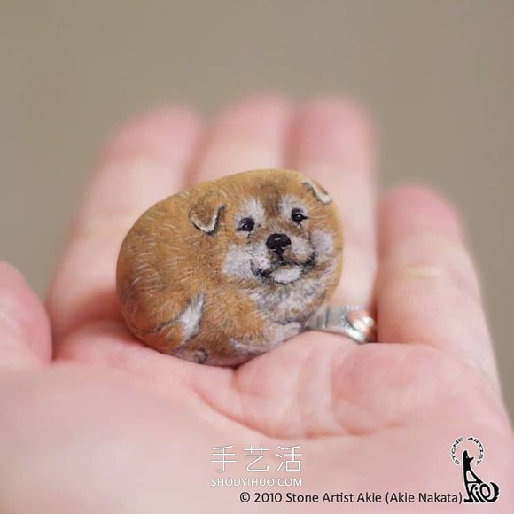 將普通的石頭DIY成可愛手掌大小的動物 -  rpnrmr.com