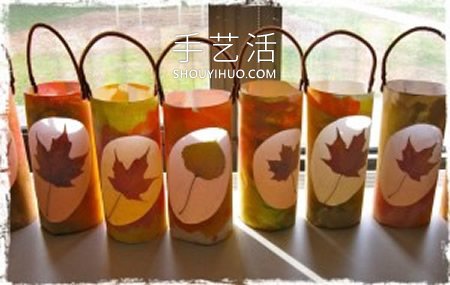 秋天落葉手工制作中秋節(jié)燈籠的做法 -  rpnrmr.com