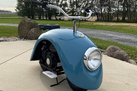 大眾甲殼蟲汽車DIY改造成迷你摩托車 -  rpnrmr.com