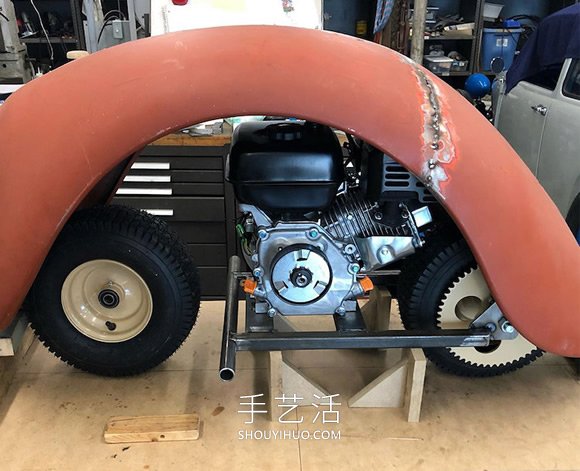 大眾甲殼蟲汽車DIY改造成迷你摩托車 -  rpnrmr.com