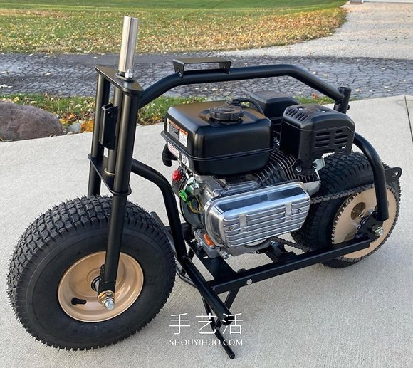 大眾甲殼蟲汽車DIY改造成迷你摩托車 -  rpnrmr.com