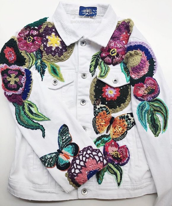 拉丁美洲刺繡藝術(shù)家的手工刺繡牛仔夾克 -  rpnrmr.com