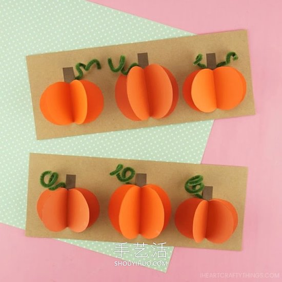 幼兒園秋天卡紙手工制作南瓜 -  rpnrmr.com