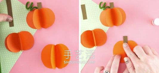幼兒園秋天卡紙手工制作南瓜 -  rpnrmr.com