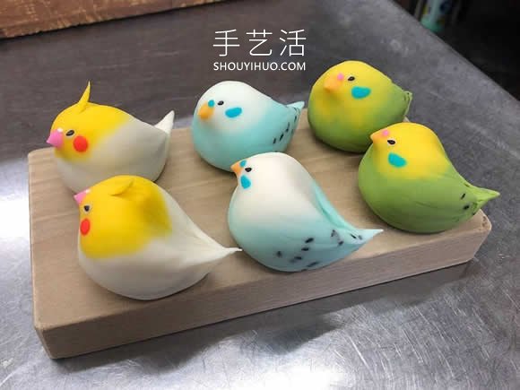 日本廚師制作充滿創(chuàng)意的甜點(diǎn)：小鳥“和果子” -  rpnrmr.com