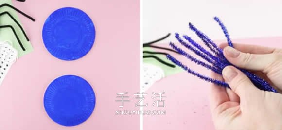萬圣節(jié)紙盤蜘蛛手工制作教程 -  rpnrmr.com