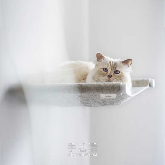 極簡(jiǎn)吊床式貓床 Swing，完全可以自己DIY！ -  rpnrmr.com