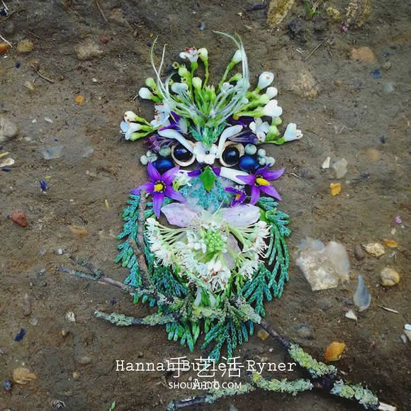 在森林中搜尋花朵和葉子，創(chuàng)作出精美鳥類肖像 -  rpnrmr.com