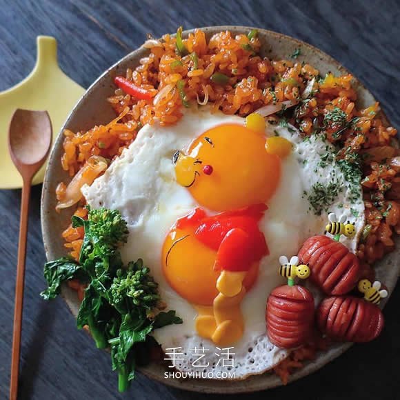 日本媽媽將煎雞蛋做成可愛的飯菜便當(dāng) -  rpnrmr.com