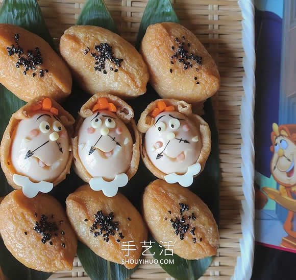 日本媽媽將煎雞蛋做成可愛的飯菜便當(dāng) -  rpnrmr.com