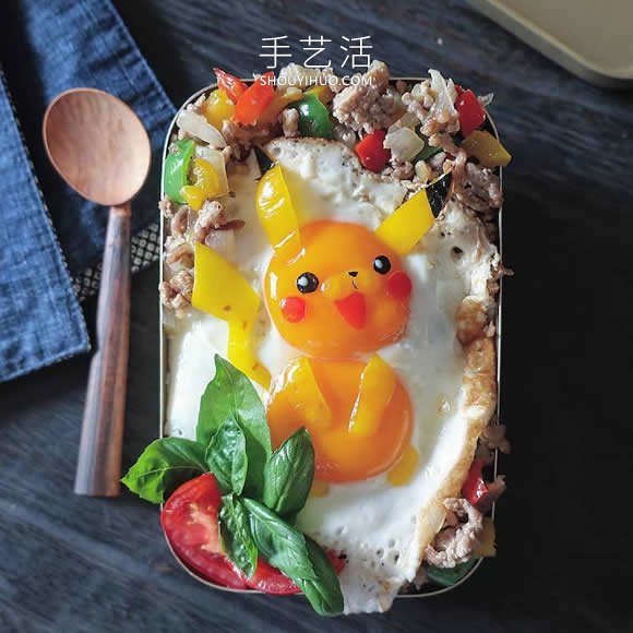 日本媽媽將煎雞蛋做成可愛的飯菜便當(dāng) -  rpnrmr.com