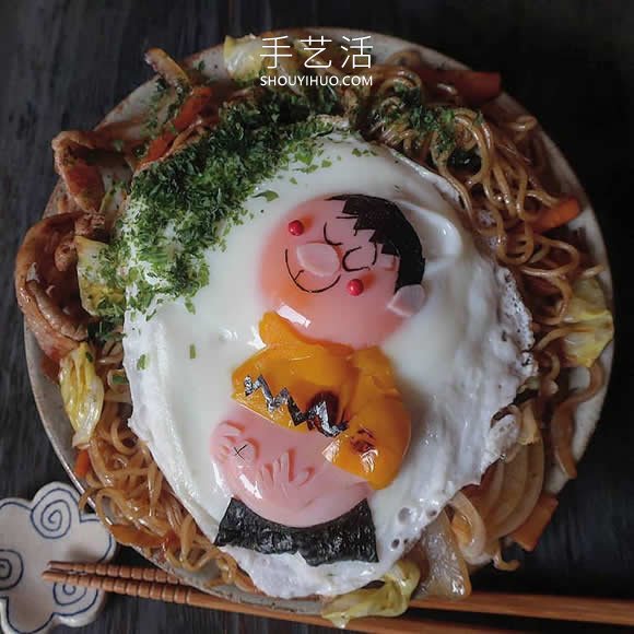 日本媽媽將煎雞蛋做成可愛的飯菜便當(dāng) -  rpnrmr.com