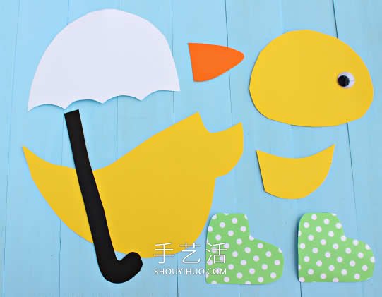 雨天的鴨子紙貼畫手工制作教程 -  rpnrmr.com