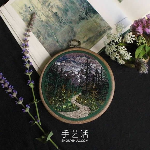 刺繡藝術(shù)家用針線“畫”出富有表現(xiàn)力的風(fēng)景 -  rpnrmr.com