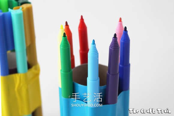 幼兒手工制作卷紙筒涂鴉器的做法教程 -  rpnrmr.com