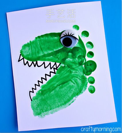 腳底畫(huà)霸王龍頭的簡(jiǎn)單畫(huà)法圖片 -  rpnrmr.com