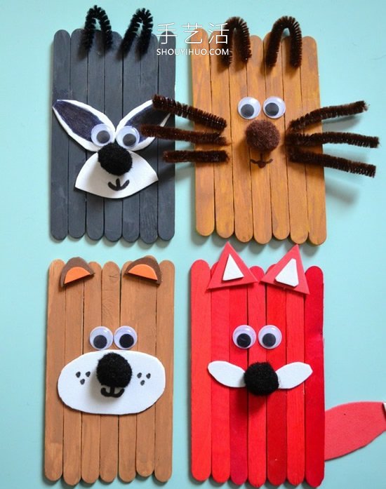 幼兒園冰棒棍手工制作簡單圖片 -  rpnrmr.com