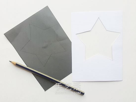 卡紙手工制作圣誕星星和圣誕樹(shù)的做法 -  rpnrmr.com