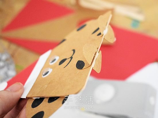 卡紙手工制作圣誕節(jié)狗狗的做法教程 -  rpnrmr.com