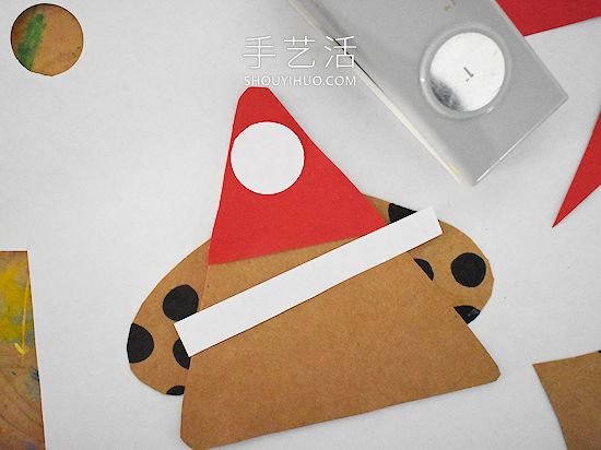 卡紙手工制作圣誕節(jié)狗狗的做法教程 -  rpnrmr.com