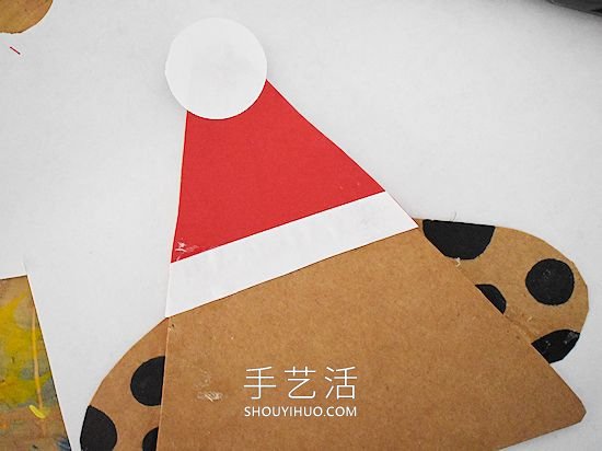 卡紙手工制作圣誕節(jié)狗狗的做法教程 -  rpnrmr.com