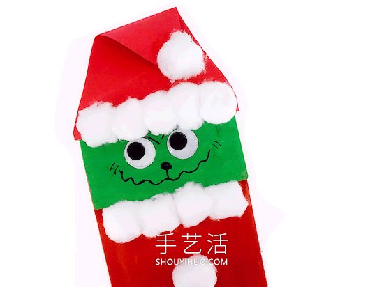 圣誕節(jié)綠毛怪格林奇手工制作教程 -  rpnrmr.com