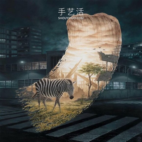 超現(xiàn)實異世界！藝術家筆下的神奇時光隧道- www..com
