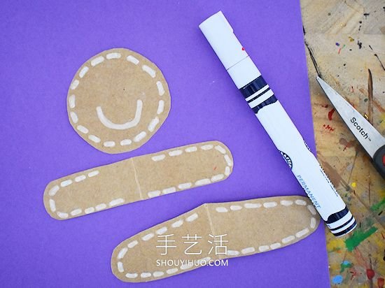 卷紙筒手工制作姜餅人的做法教程 -  rpnrmr.com