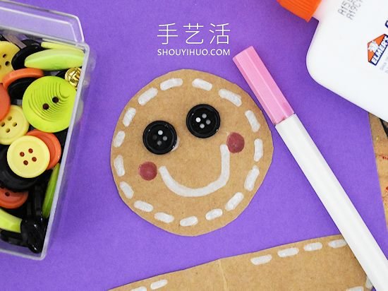 卷紙筒手工制作姜餅人的做法教程 -  rpnrmr.com
