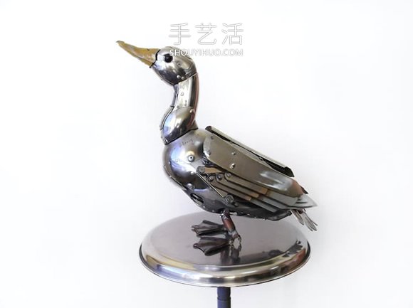 丟棄的機械零件DIY蒸汽朋克風(fēng)的動物雕塑 -  rpnrmr.com