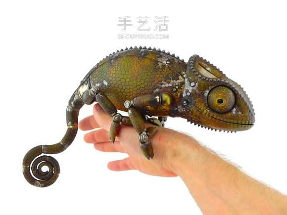丟棄的機械零件DIY蒸汽朋克風(fēng)的動物雕塑 -  rpnrmr.com