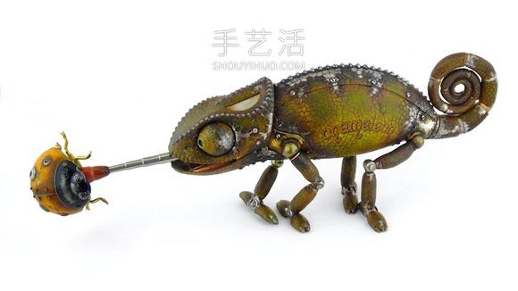 丟棄的機械零件DIY蒸汽朋克風(fēng)的動物雕塑 -  rpnrmr.com