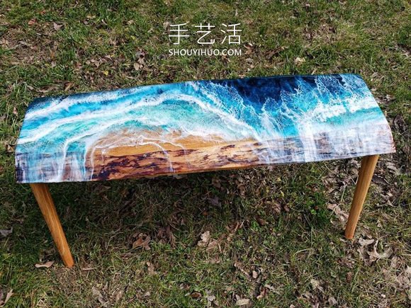 用木材和樹脂DIY呈現(xiàn)海洋之美的藝術(shù)品 -  rpnrmr.com