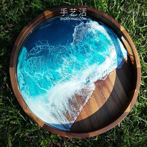 用木材和樹脂DIY呈現(xiàn)海洋之美的藝術(shù)品 -  rpnrmr.com