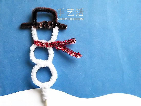 扭扭棒手工制作雪人的做法教程 -  rpnrmr.com