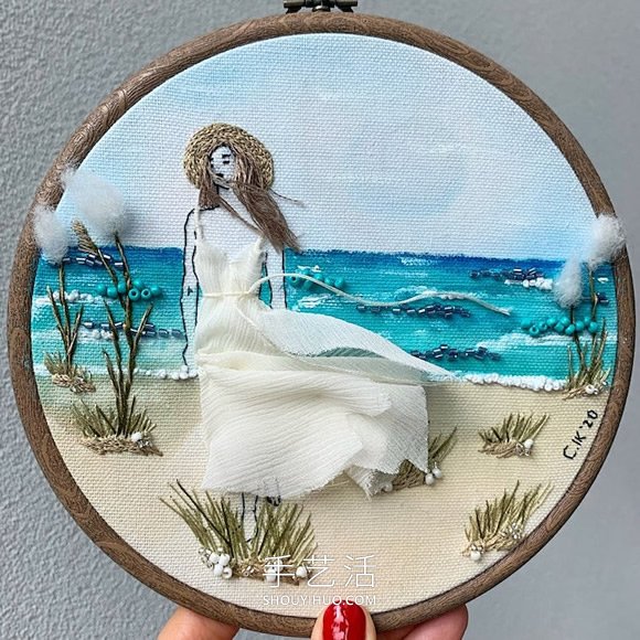 3D人物刺繡，仿佛夏日的微風(fēng)輕拂過她們 -  rpnrmr.com